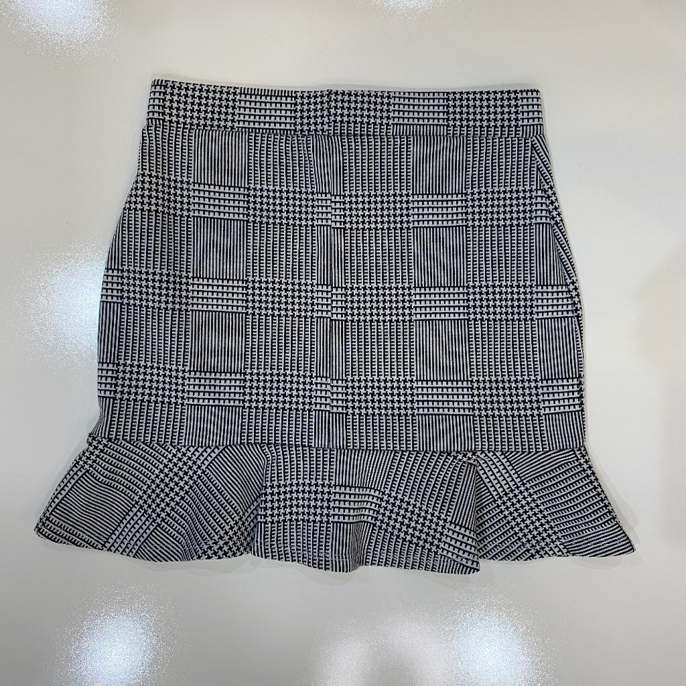 Glen Plaid Peplum Skirt from Forever 21